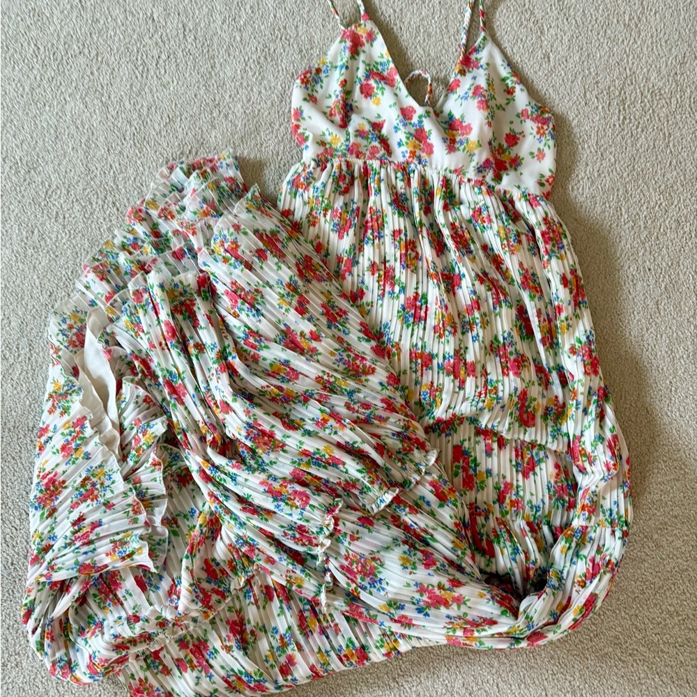 Sezane Pink Floral Maxi Dress - Picture 3 of 4
